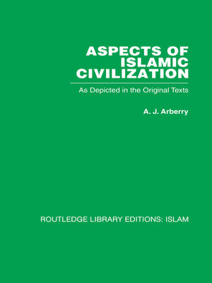cover image of Aspects of Islamic Civilization